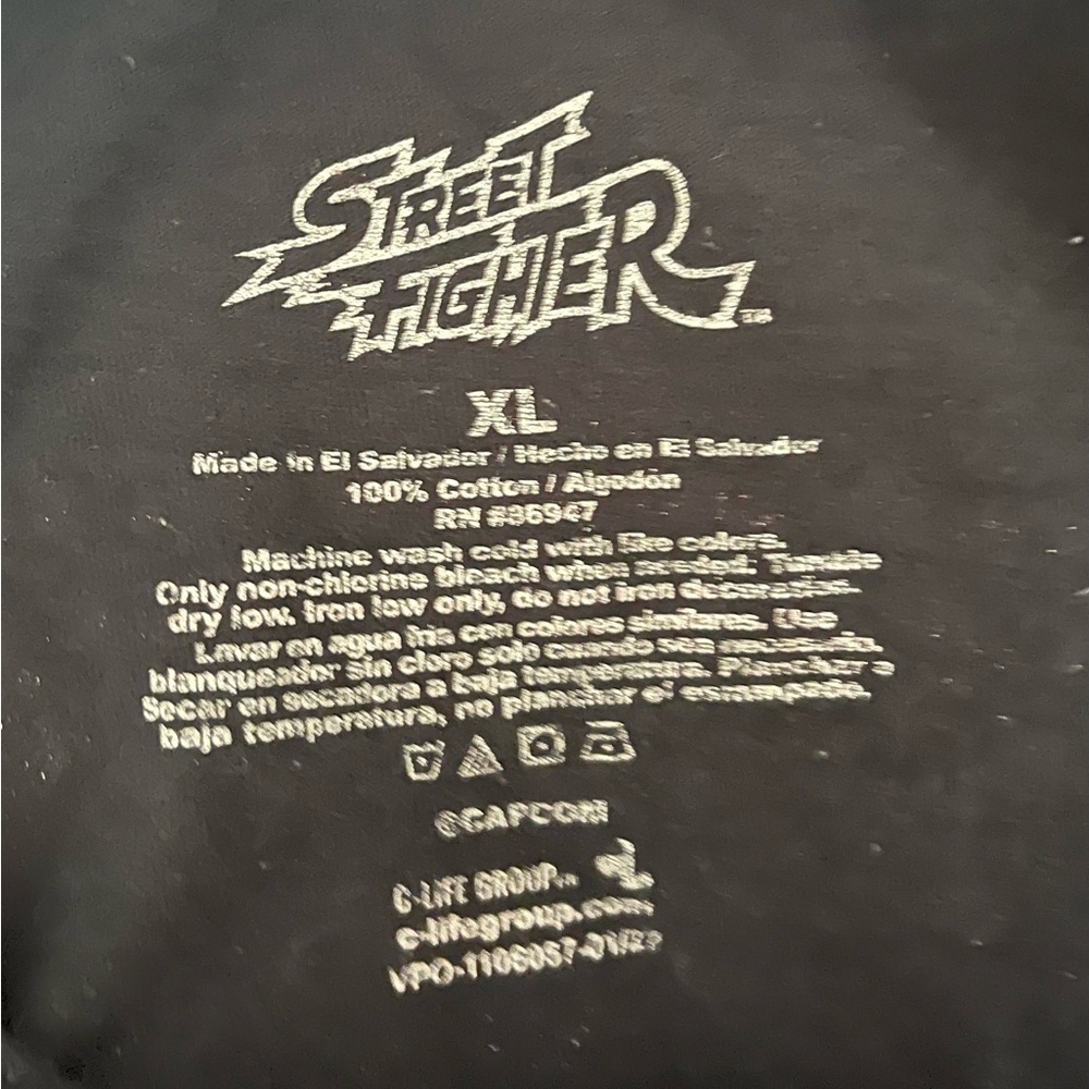 Street Fighter Anime Short Sleeve Tee sz XL - Picture 6 of 6